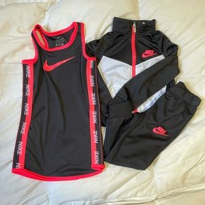Girls Nike Dress and Track Suite 3T